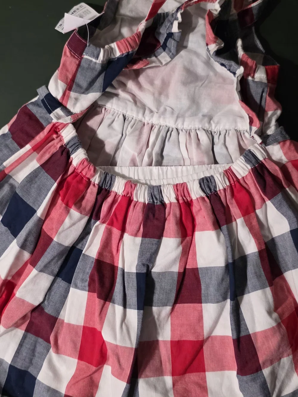 OshKosh B'gosh Red, Navy & White Plaid Sundress